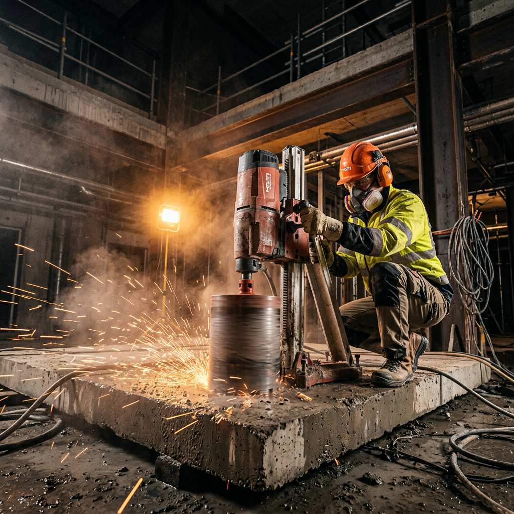 Industrial concrete cutting